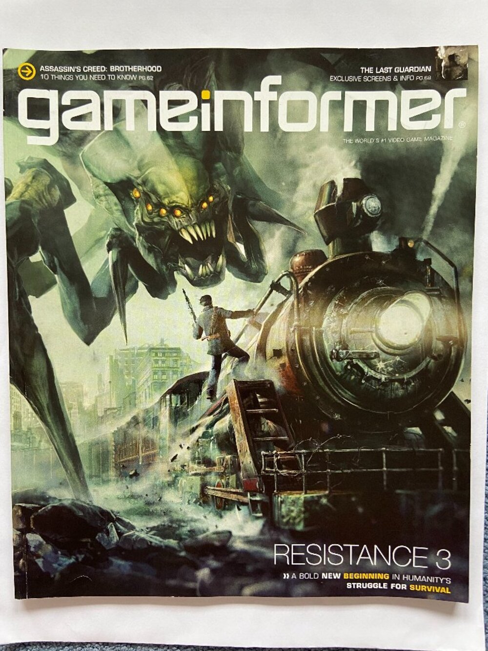 Game Informer Magazine November 2010 Issue 211 Resistance 3 Cover With Label